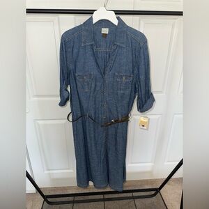 New Sonoma Denim Dress Size Large